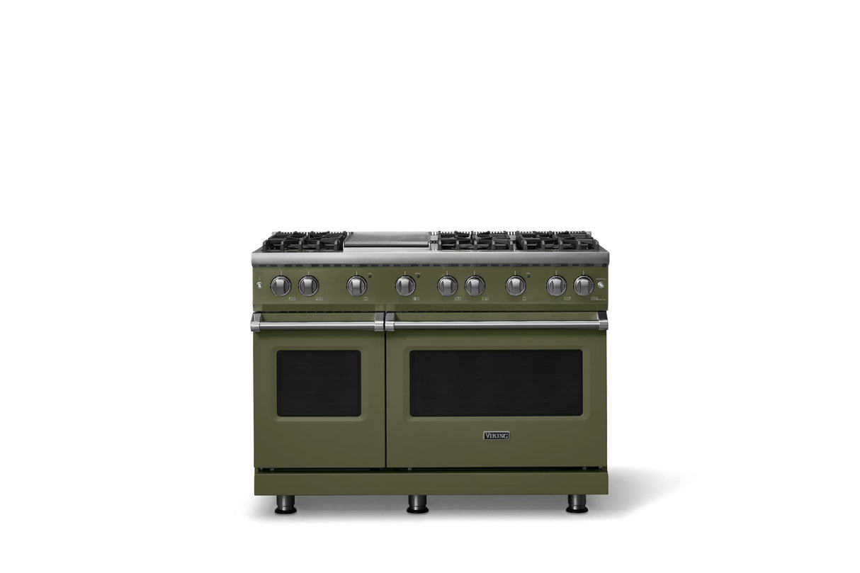 48"W. Sealed Burner Gas Range (Burner: 6g, Finish: Martini, Trim: Polished Chrome, Fuel: Natural Gas)