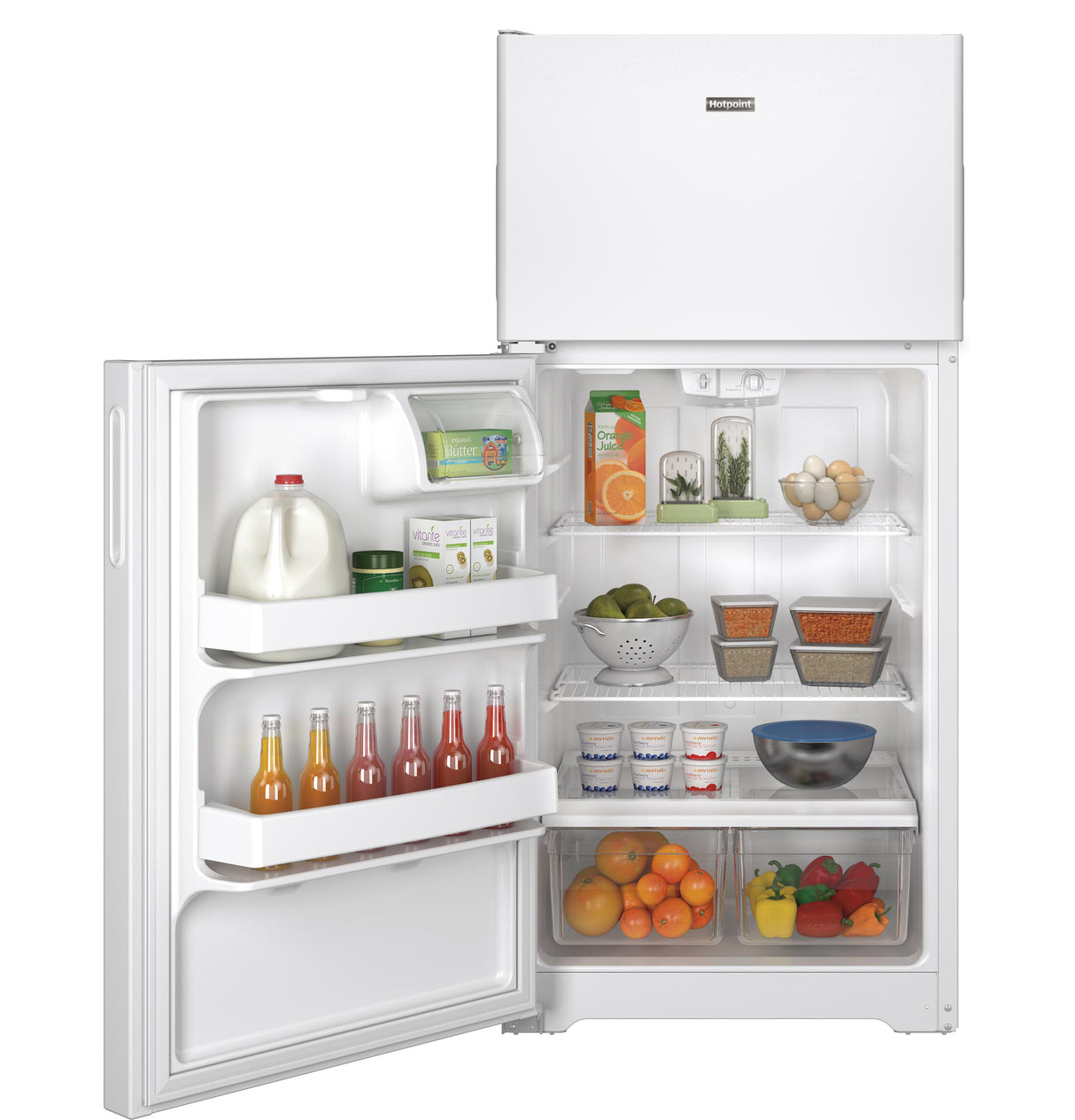 Hotpoint® 14.6 Cu. Ft. Recessed Handle Top-Freezer Refrigerator