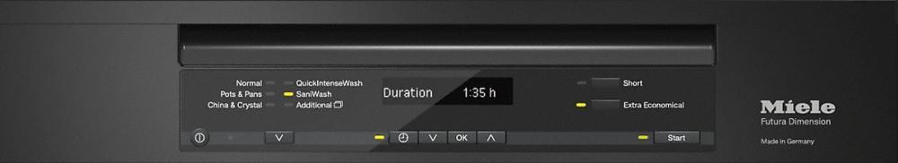 G 6745 SCU AM Pre-finished, full-size dishwasher with visible control panel, 3D+ cutlery tray and AutoOpen Drying