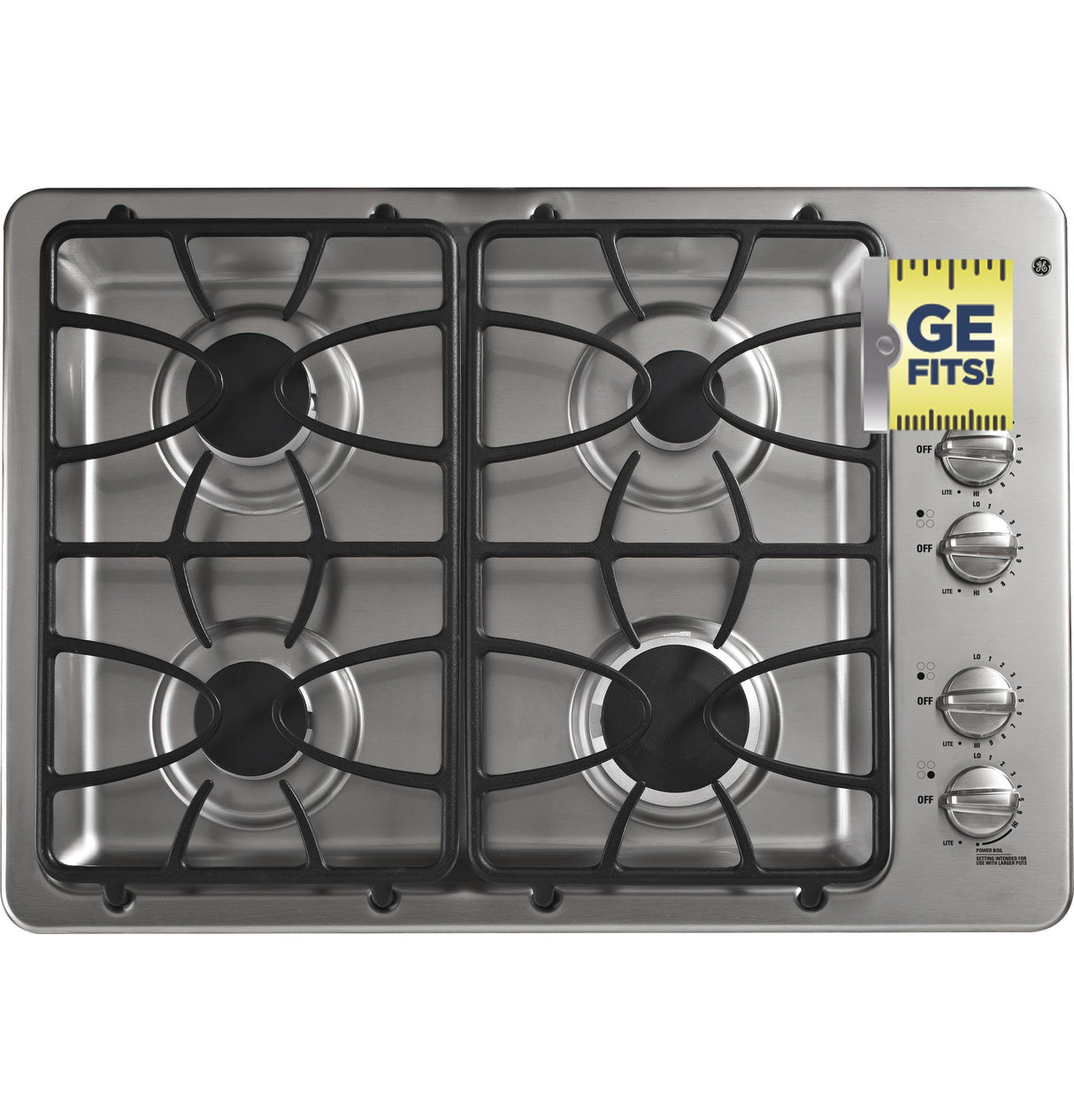 GE® 30" Built-In Gas Cooktop