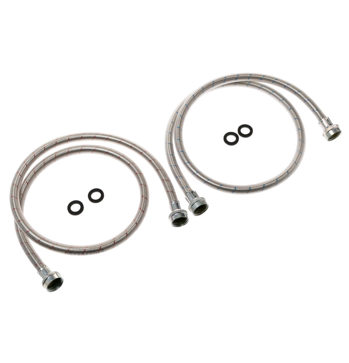 GE® Universal Washing Machine Stainless Steel Hoses - 2 Pack PM14X10005