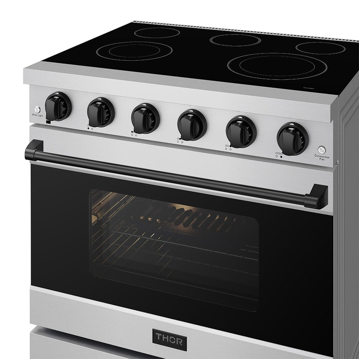 36 Inch Professional Electric Range In Stainless Steel/black Gordon Ramsay Series