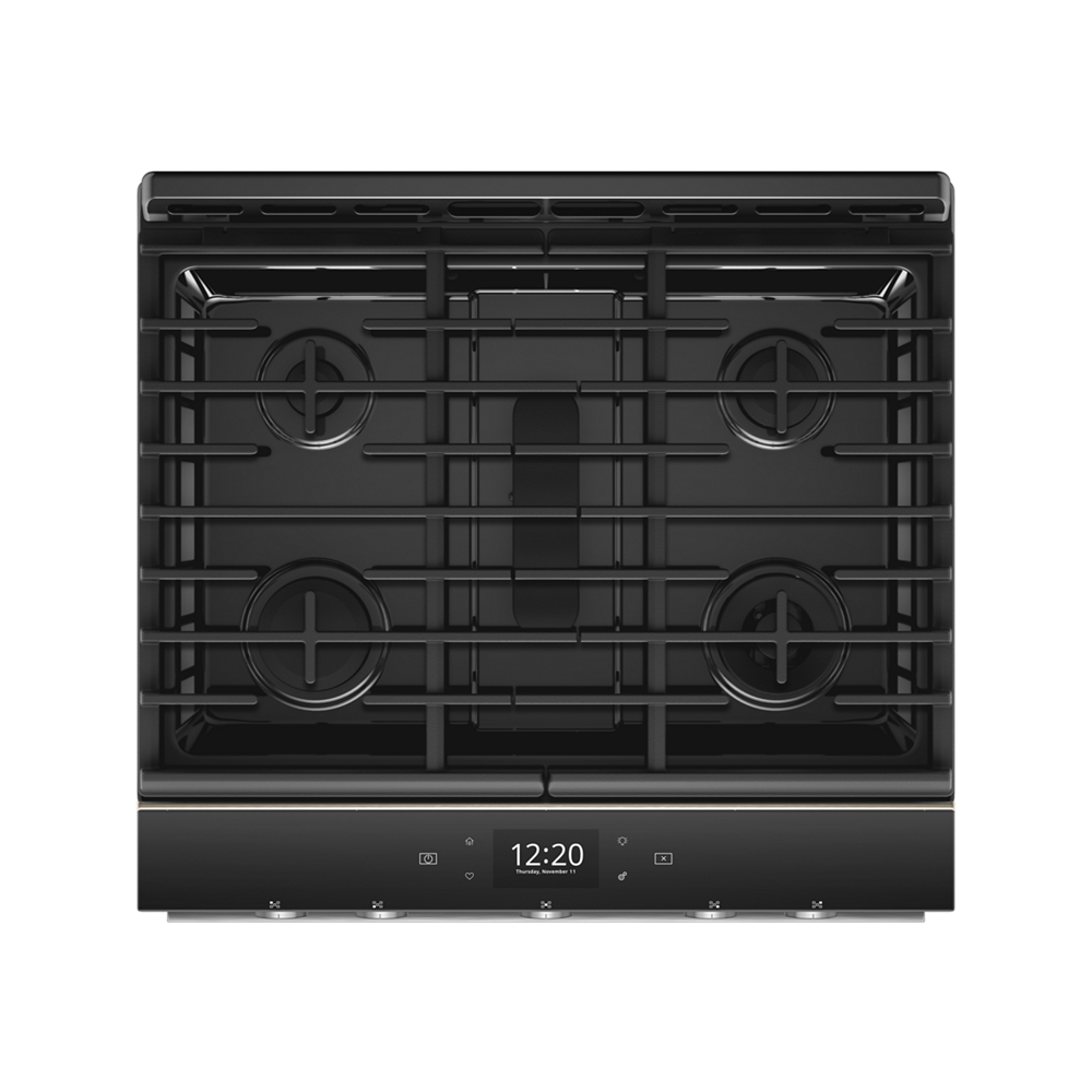 5.8 cu. ft. Smart Slide-in Gas Range with EZ-2-Lift™ Hinged Cast-Iron Grates