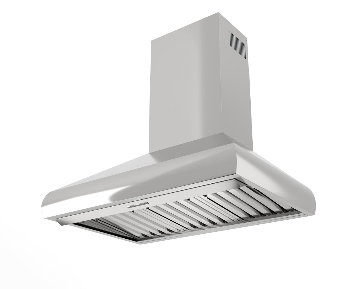 48in Pro Wall Chimney Hood Stainless Steel Rounded Lip 600/395 CFM
