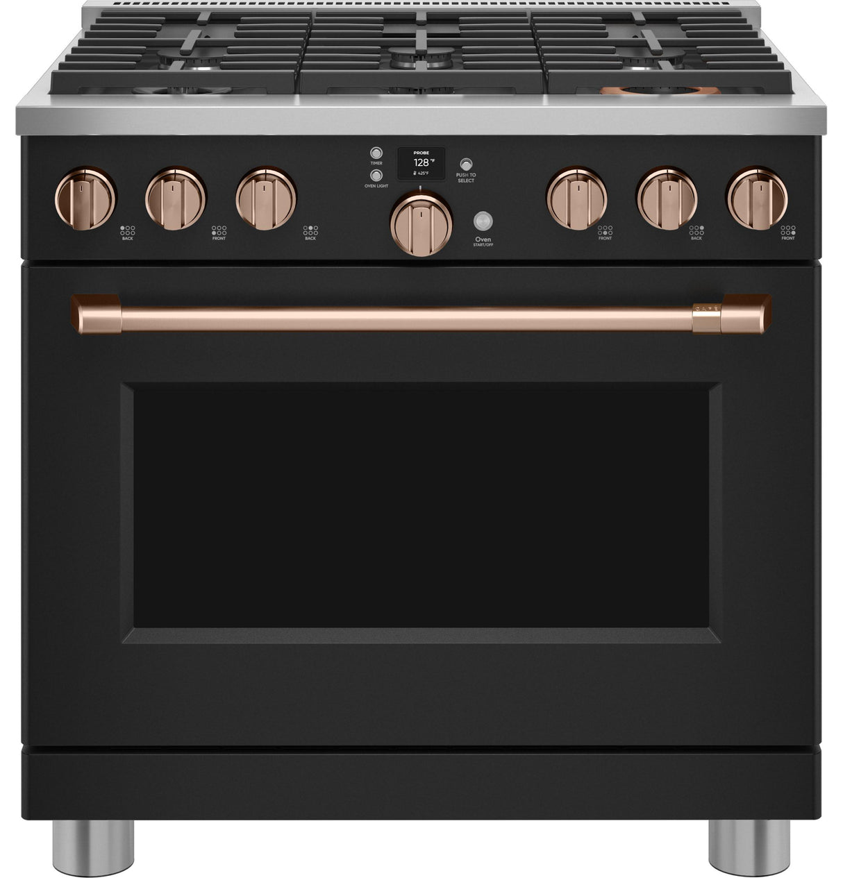 Café™ 36" Smart Dual-Fuel Commercial-Style Range with 6 Burners (Natural Gas)