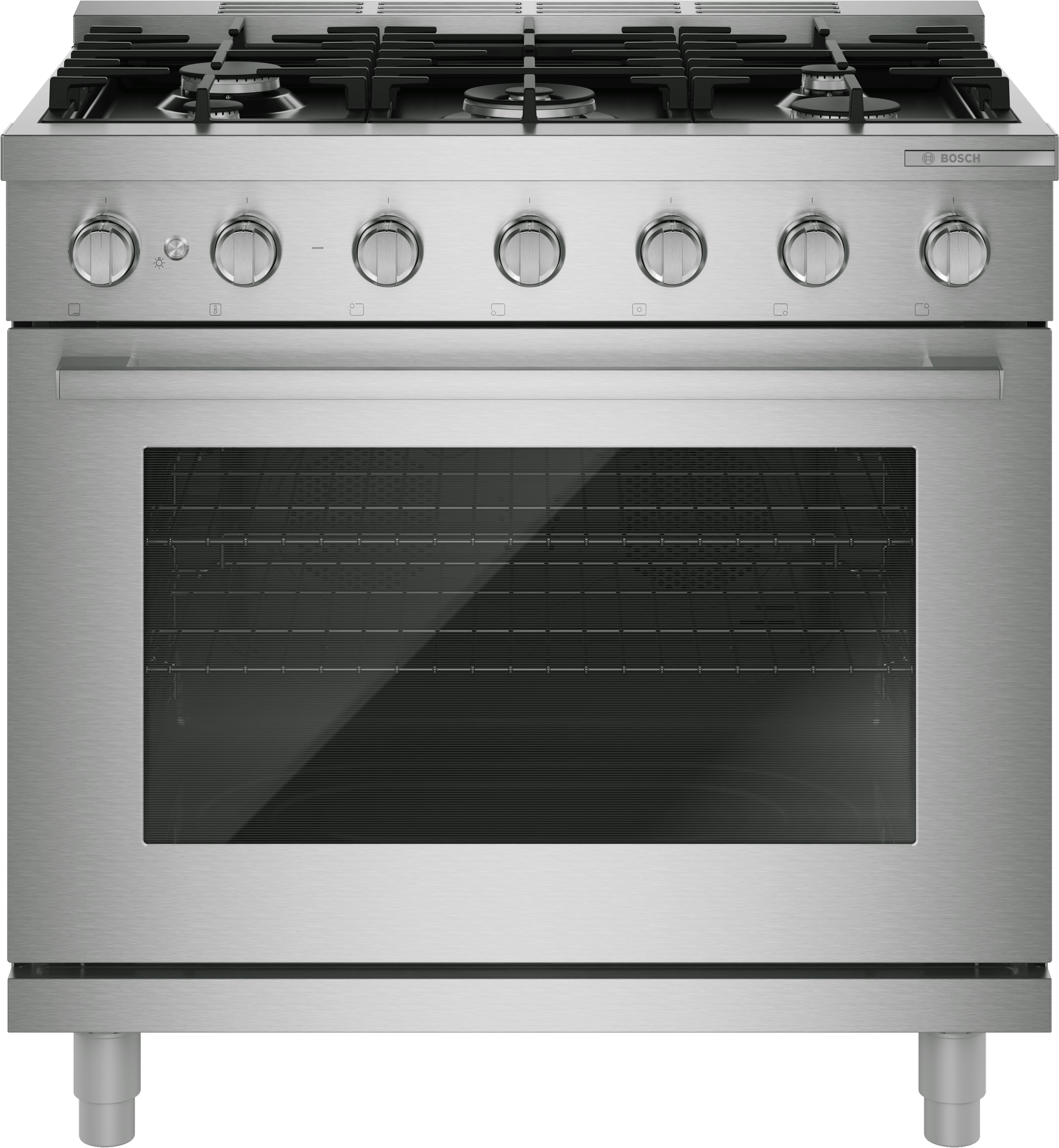 500 Series, Gas freestanding range, 36'', Stainless steel