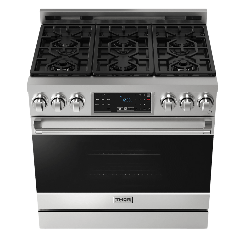 36 Inch Professional Gas Range With Tilt Panel Touch Control In Stainless Steel Gordon Ramsay Series - Rsg36