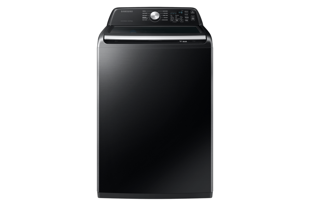 4.6 cu. ft. Large Capacity Smart Top Load Washer with ActiveWave™ Agitator and Active WaterJet in Brushed Black