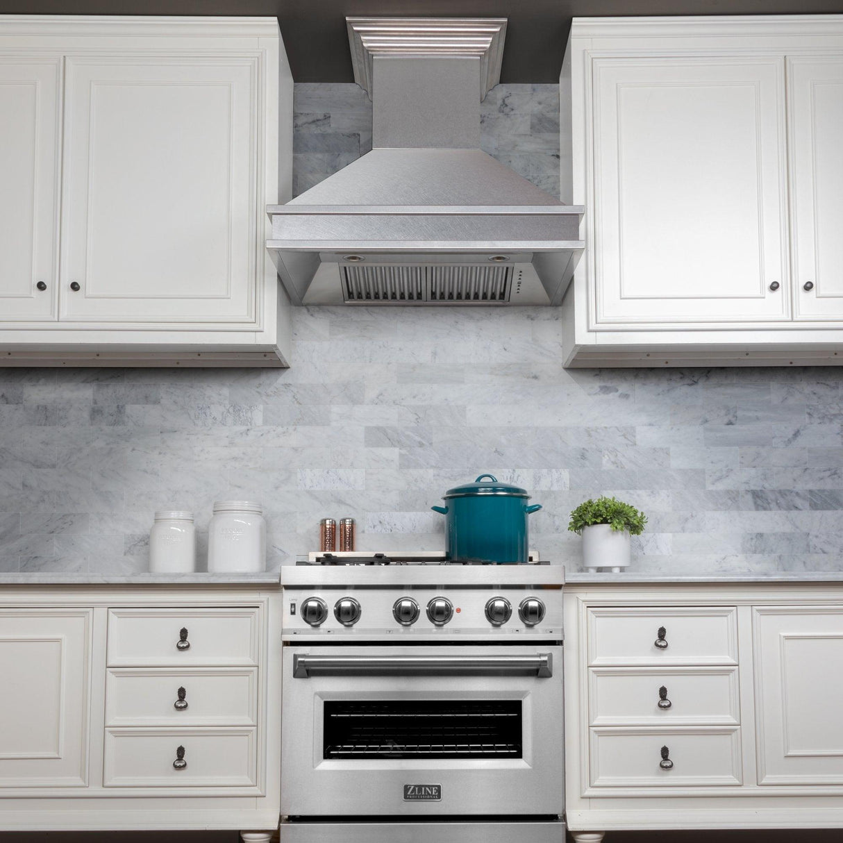 ZLINE Designer Series DuraSnow Wall Mount Range Hood (8656S)