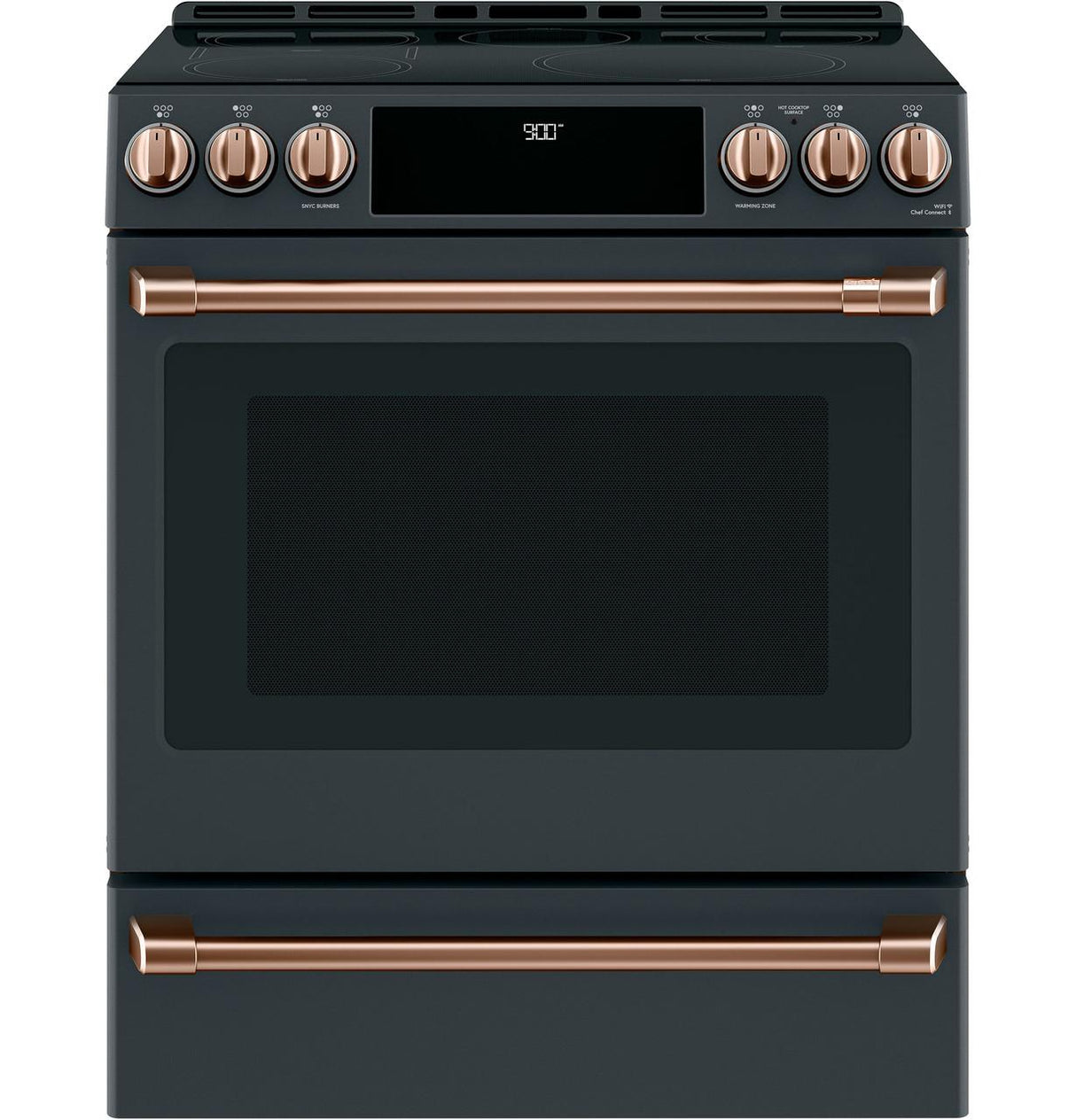 Café™ 30" Smart Slide-In, Front-Control, Induction and Convection Range with Warming Drawer
