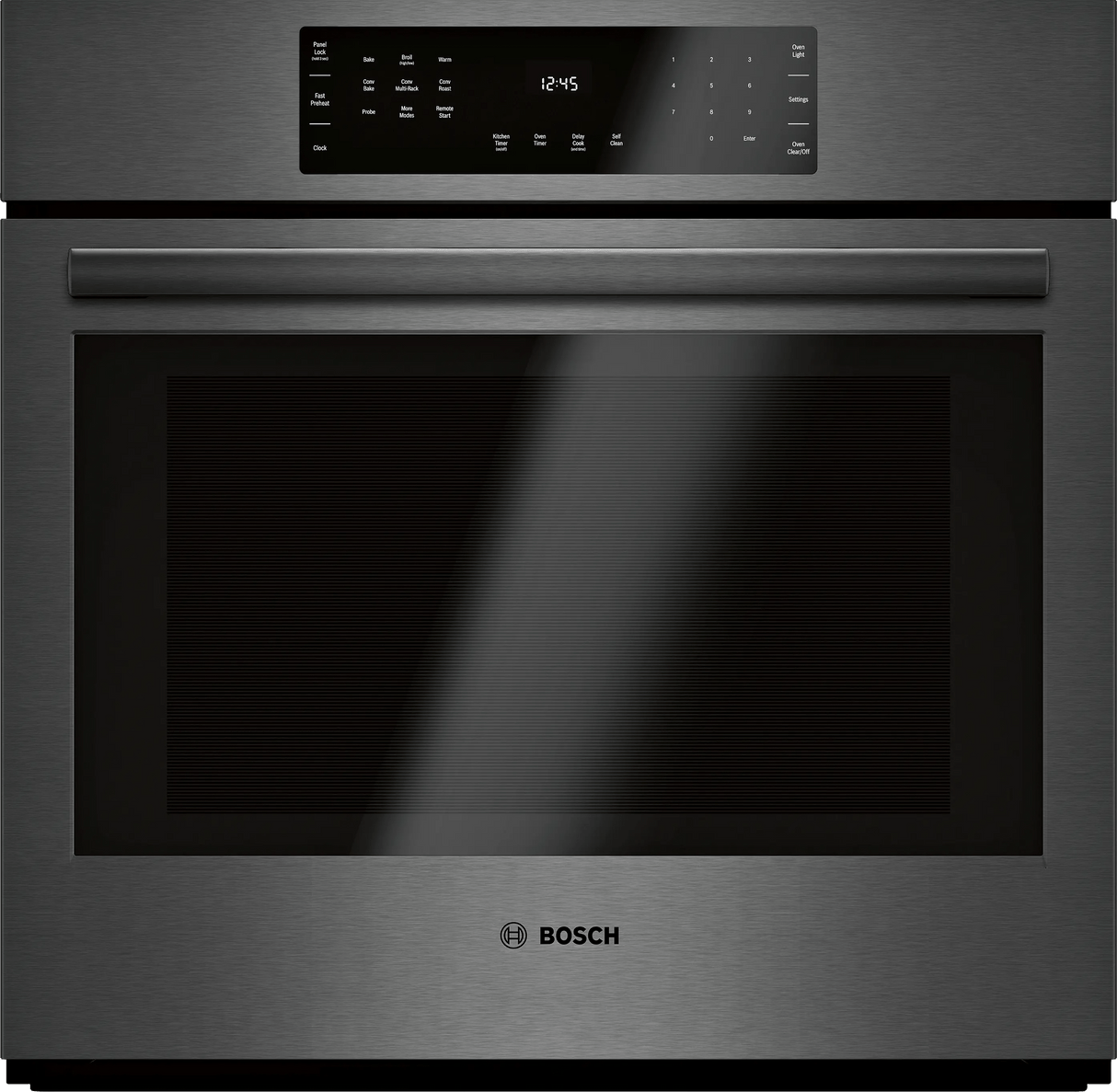 800 Series Single Wall Oven 30" Black Stainless Steel