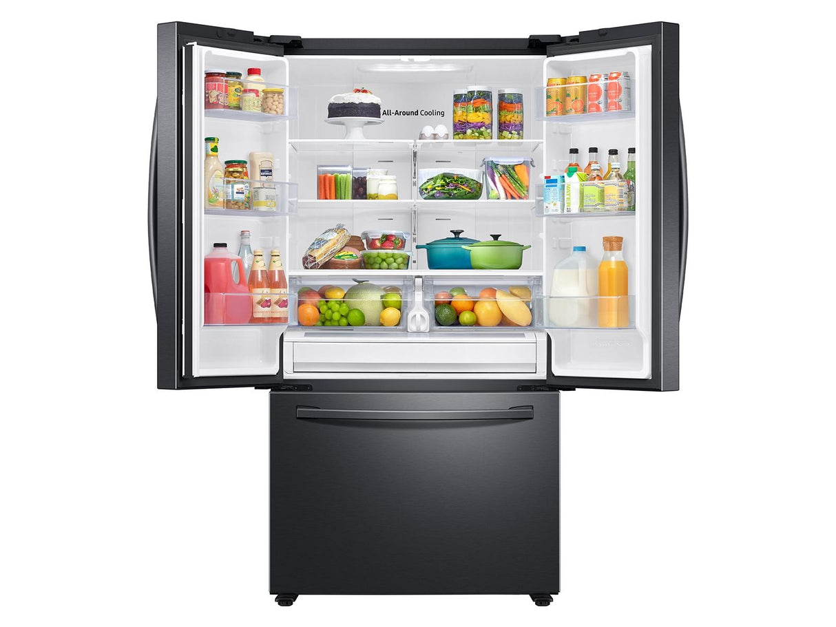 28 cu. ft. 3-Door French Door Refrigerator with Family Hub™ in Black Stainless Steel