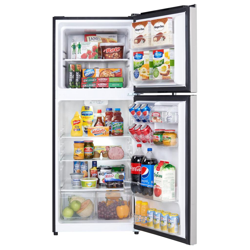 Danby 10.1 cu. ft. Top Mount Apartment Size Fridge in Stainless Steel Look