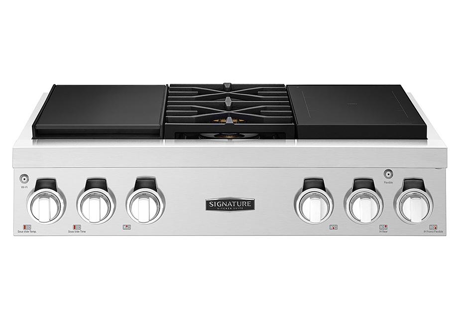 36-inch Dual-Fuel Pro Rangetop with Sous Vide and Induction
