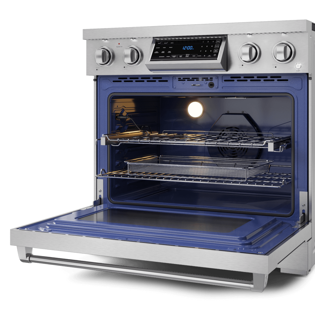 36 Inch Professional Electric Range With Tilt Panel Touch Control In Stainless Steel Gordon Ramsay Series