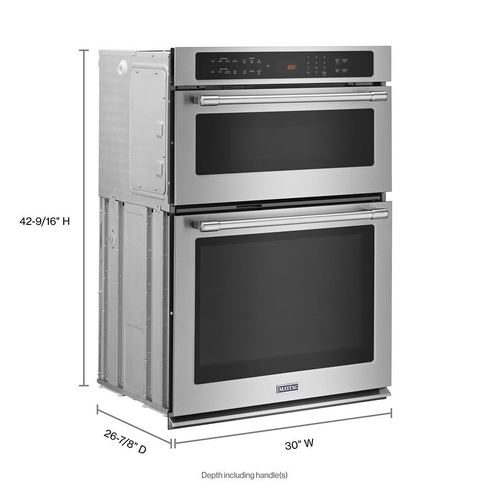 30-INCH WIDE COMBINATION WALL OVEN WITH TRUE CONVECTION - 6.4 CU. FT.