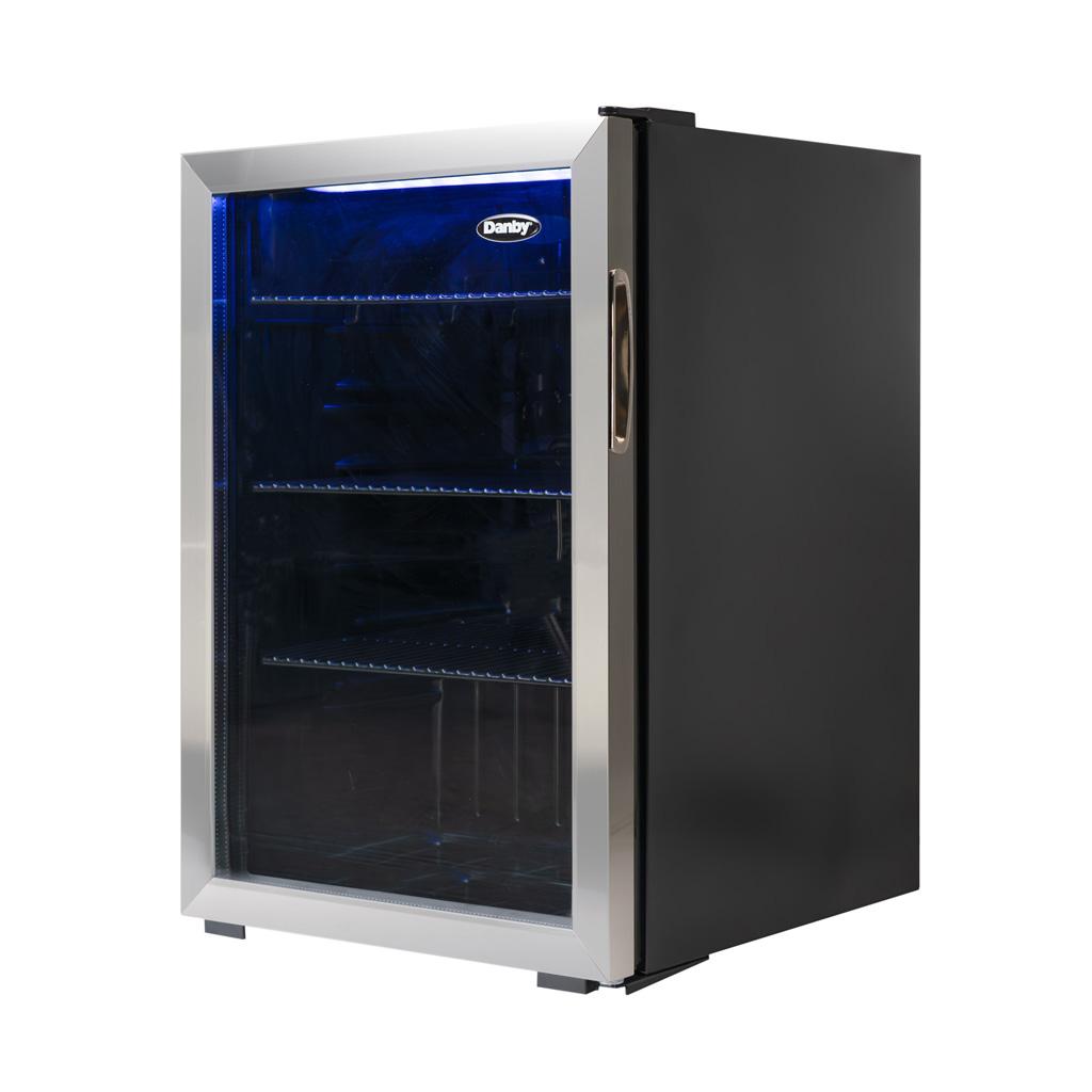 Danby 2.6 cu. ft. Free-Standing Beverage Center in Stainless Steel