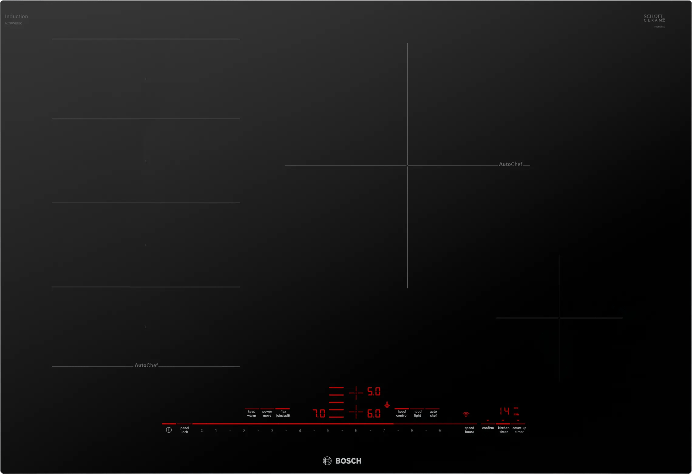 Benchmark™ Induction Cooktop 30'' surface mount without frame