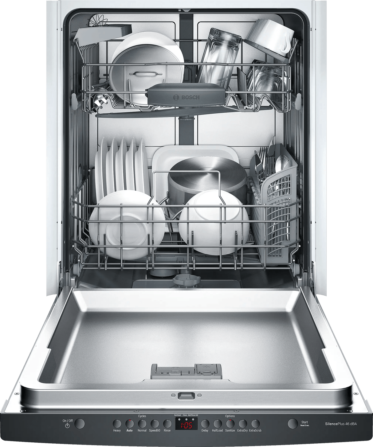 Ascenta DLX Scoop Hndl, 5/5 Cycles, 46 dBA, RckMatic - BL