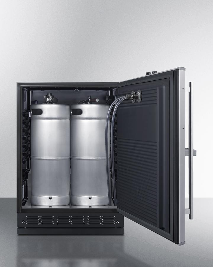 24" Wide Front Tap Built-in Beer Kegerator