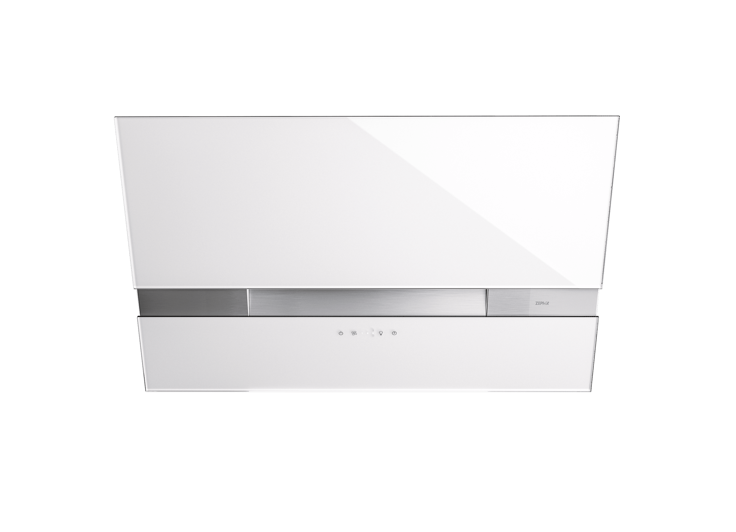Wave, Wall, 90cm, White Glass, BODY ONLY