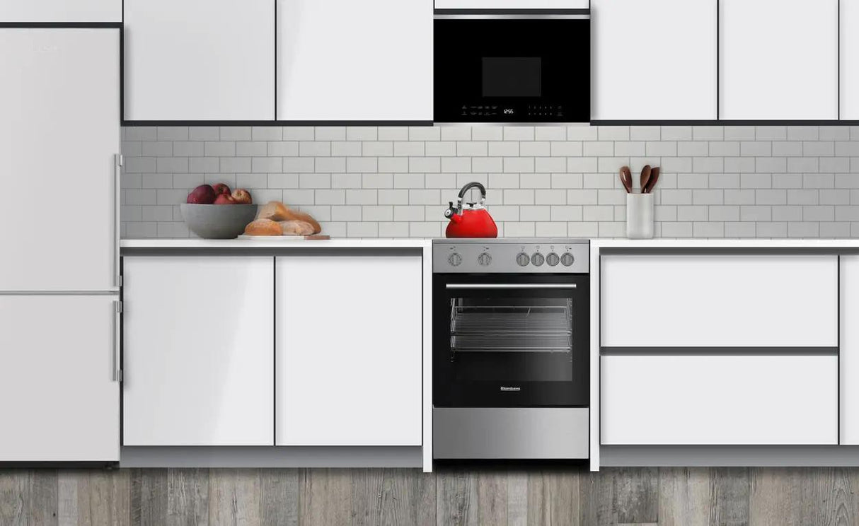 24" Over-The-Range Microwave Oven in Black Glass with Stainless Steel Trim