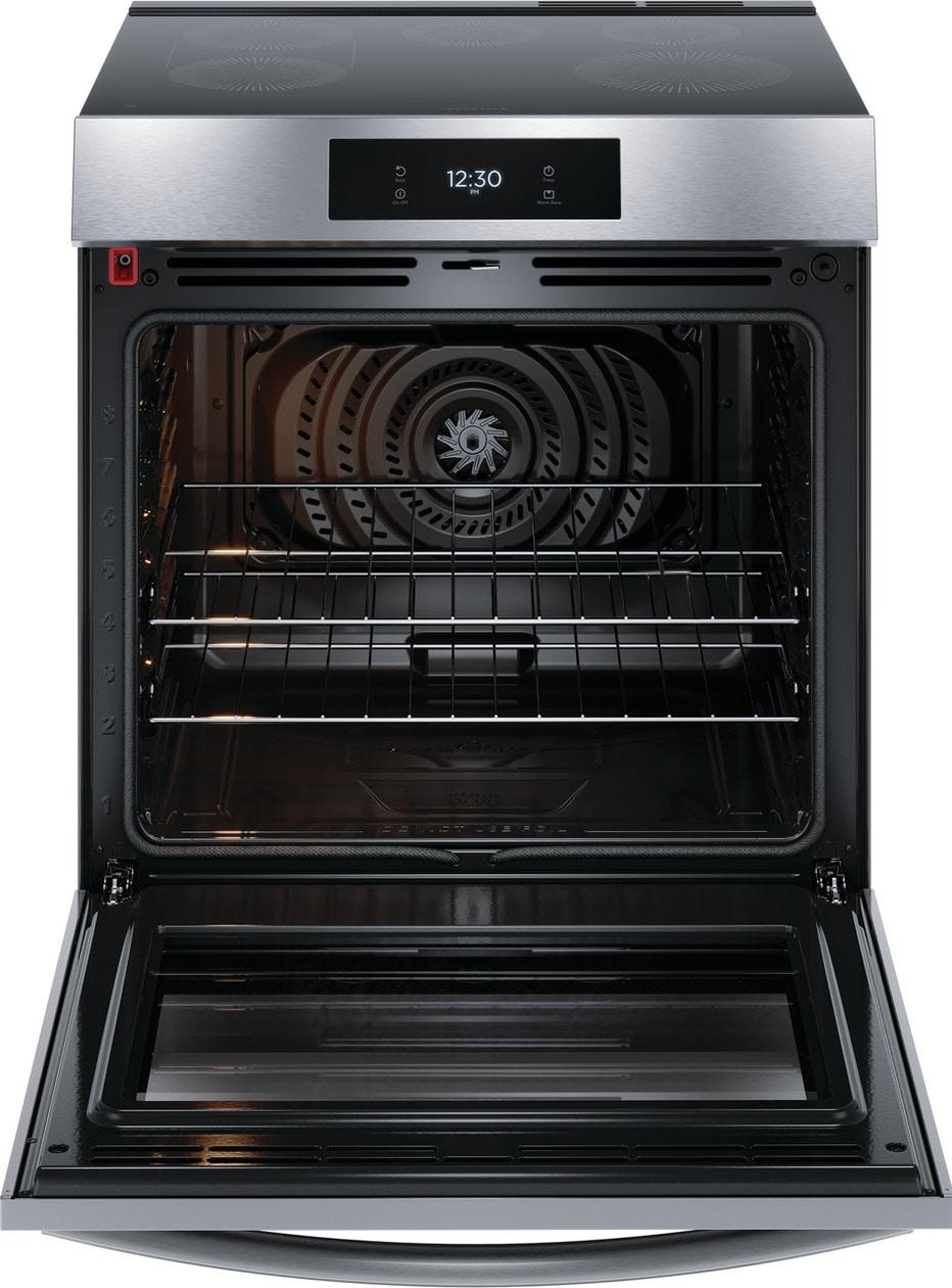 30" Front Control Induction Range with Total Convection