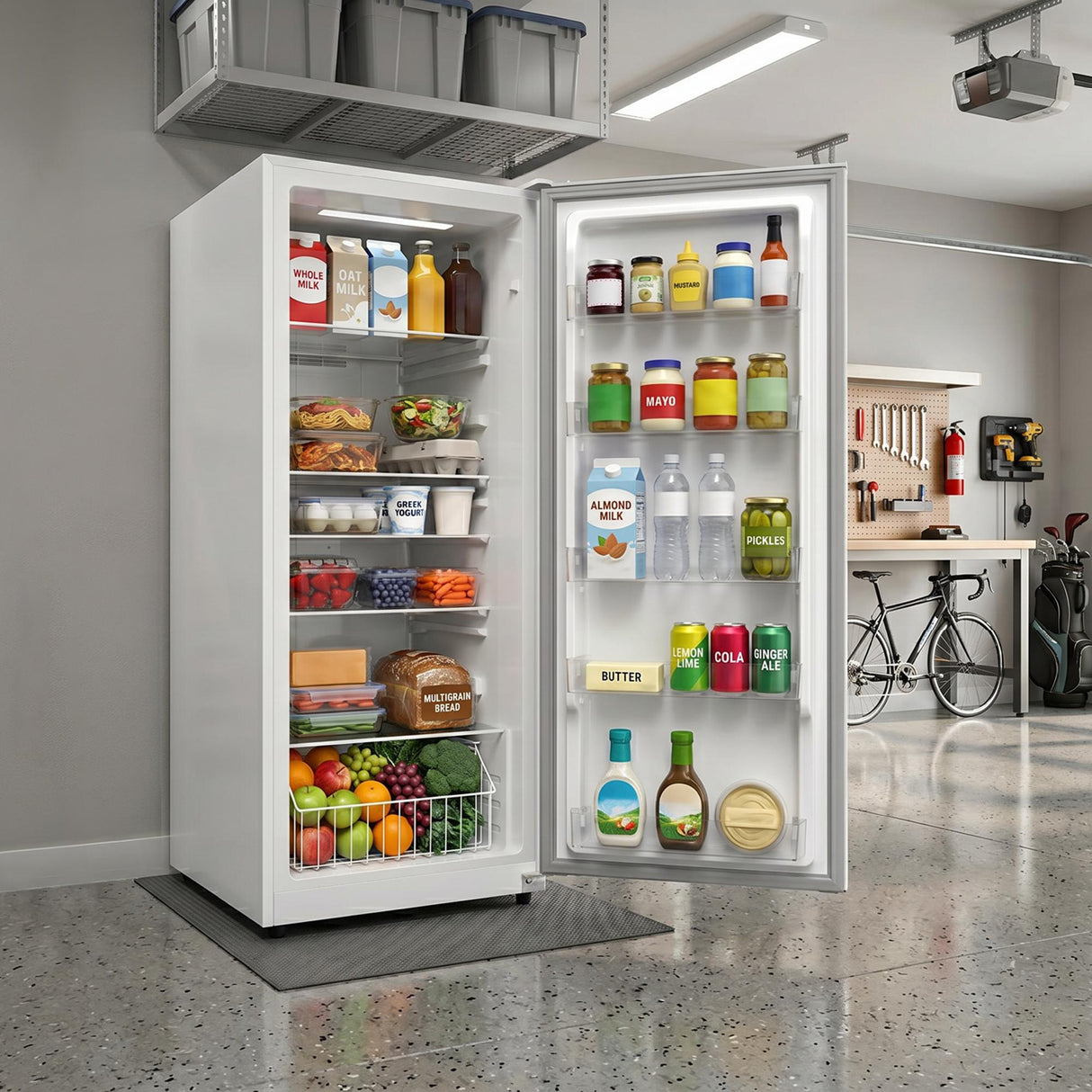 Element 17.0 cu. ft. Upright Convertible Freezer / Refrigerator - White, ENERGY STAR (EXUF17CEEW)