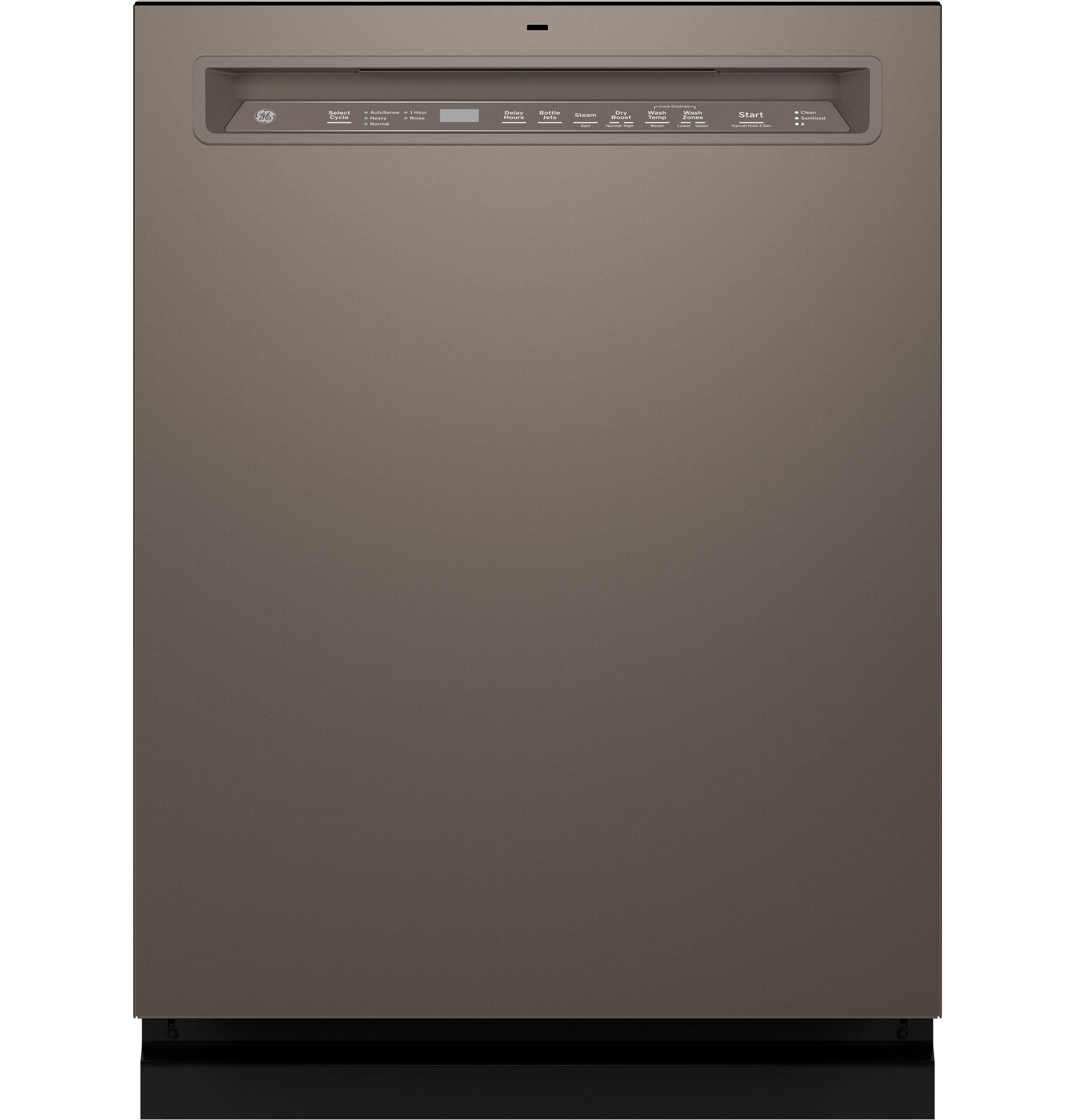 GE® ENERGY STAR® Front Control with Stainless Steel Interior Dishwasher with Sanitize Cycle