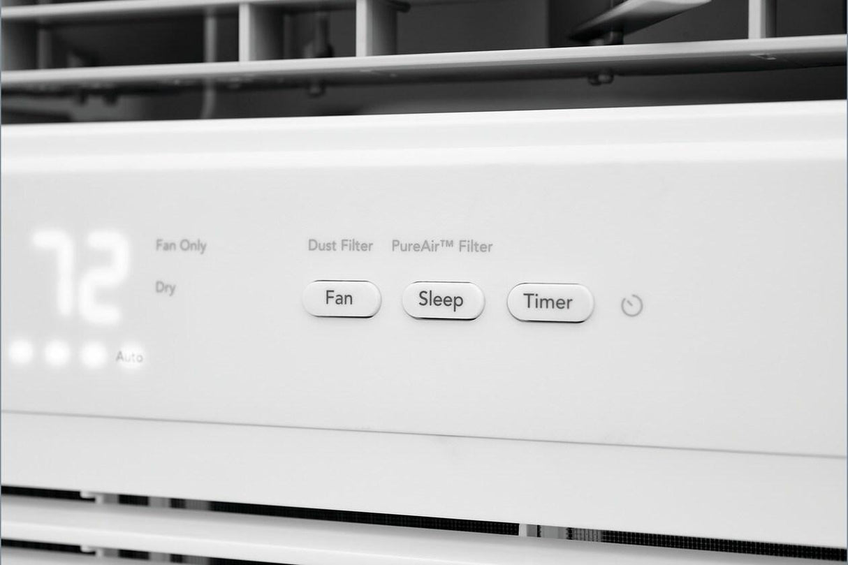 12,000 BTU Window Room Air Conditioner with Supplemental Heat