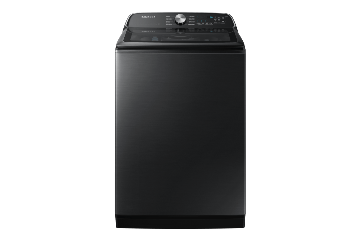 5.4 cu. ft. Extra-Large Capacity Smart Top Load Washer with ActiveWave™ Agitator and Super Speed Wash in Brushed Black