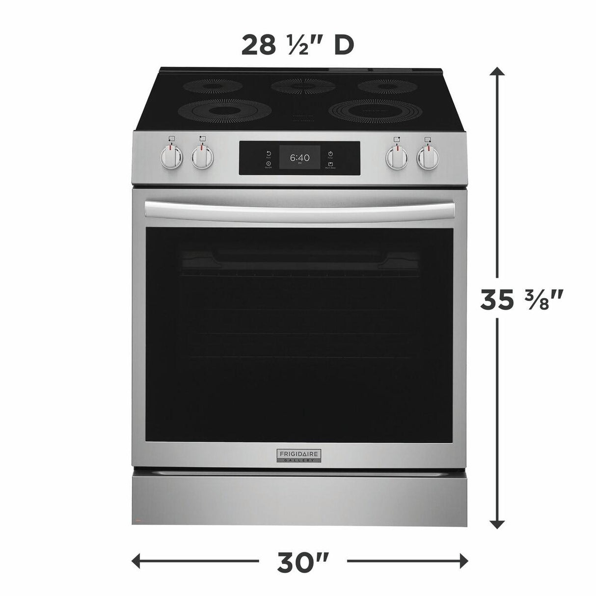 30" Electric Range with Stone-Baked Pizza