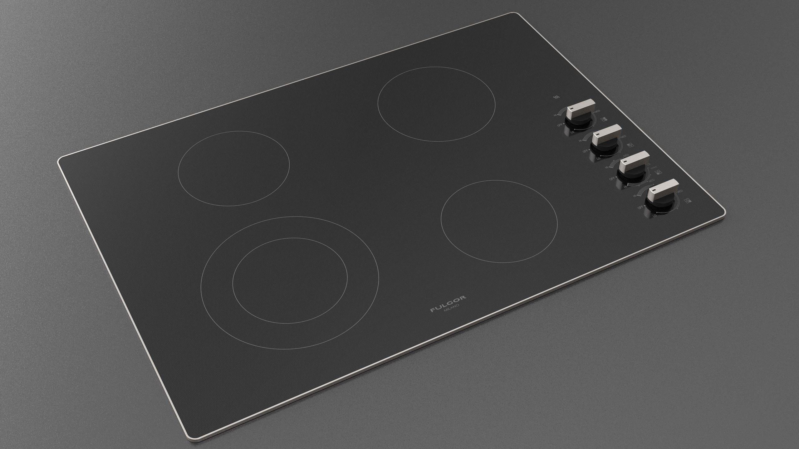30" RADIANT COOKTOP WITH KNOBS