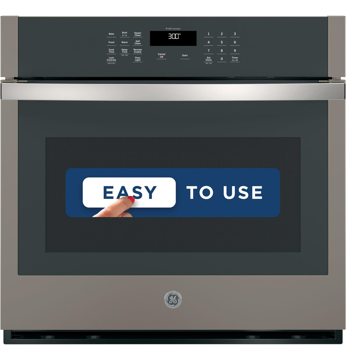 GE® 30" Smart Built-In Self-Clean Single Wall Oven with Never-Scrub Racks