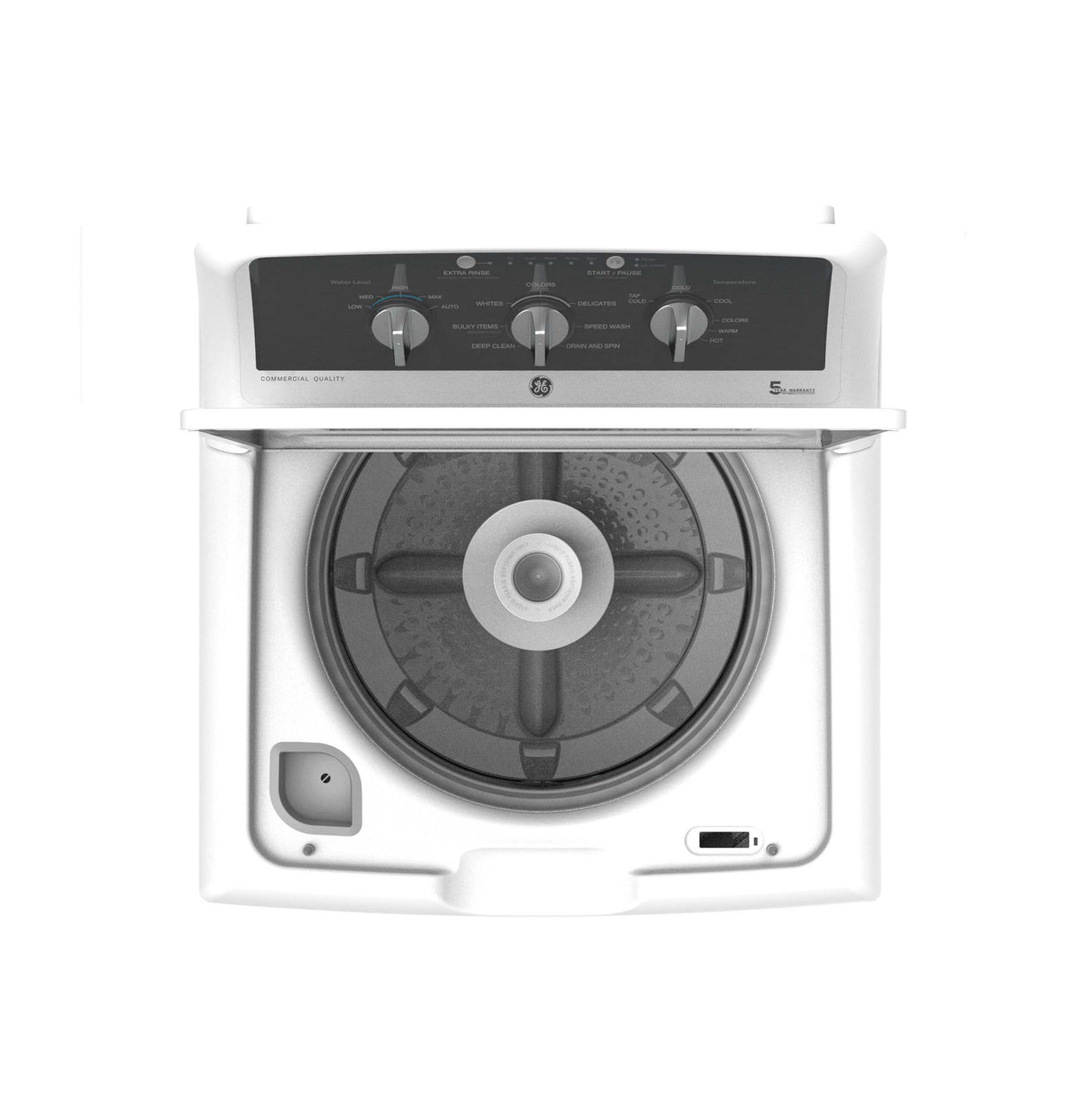 GE® 4.3 cu. ft. Capacity Washer with Stainless Steel Basket,5-yr Limited Warranty