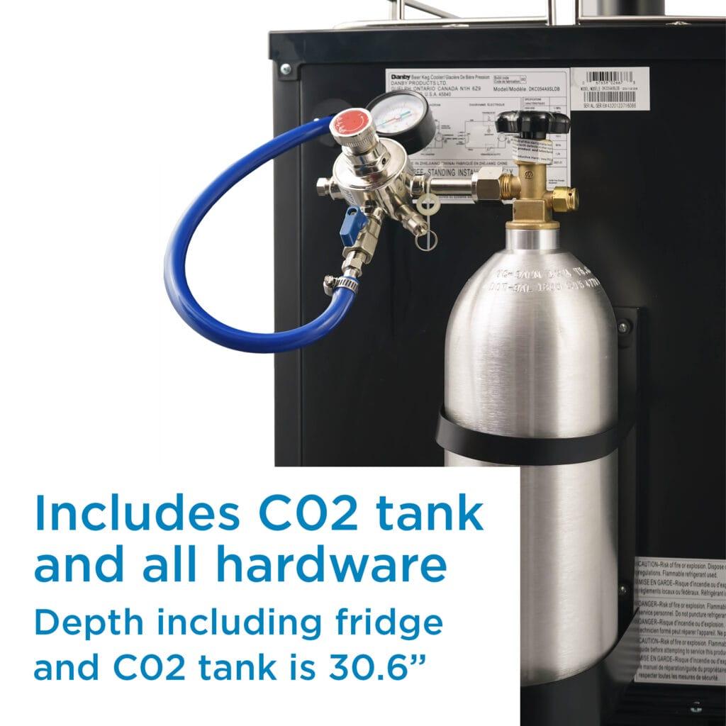 Danby 5.4 cu. ft. Single-Tap Keg Cooler in Stainless Steel