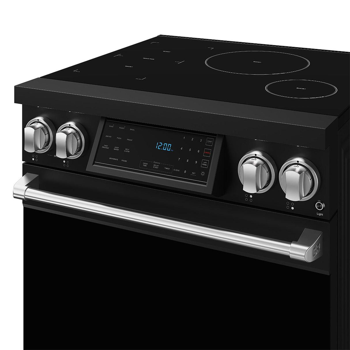30 Inch Professional Induction Range With Tilt Panel Touch Control In Black and Stainless Steel Gordon Ramsay Series