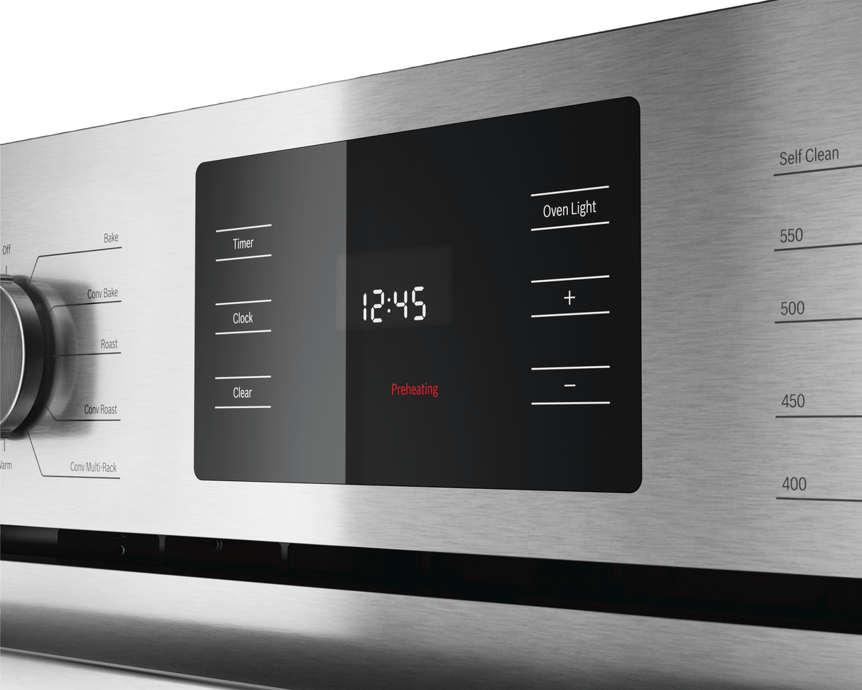 500 Series, 30", Single Wall Oven, SS, EU Convection, Knob Control