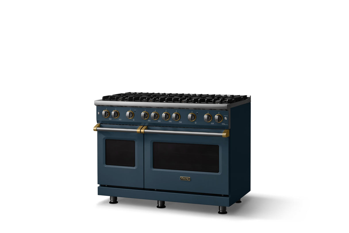 48"W. Sealed Burner Gas Range (Burner: 8b, Finish: Squall, Trim: Polished Chrome, Fuel: Propane)
