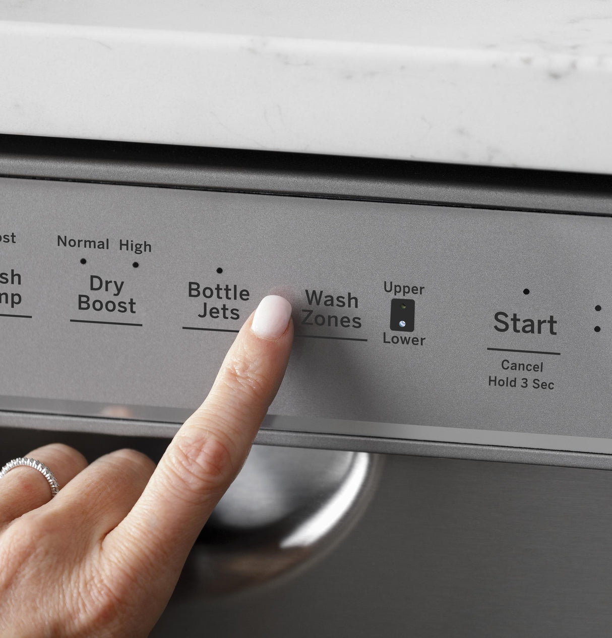 GE® ENERGY STAR® Front Control with Stainless Steel Interior Dishwasher with Sanitize Cycle & Dry Boost