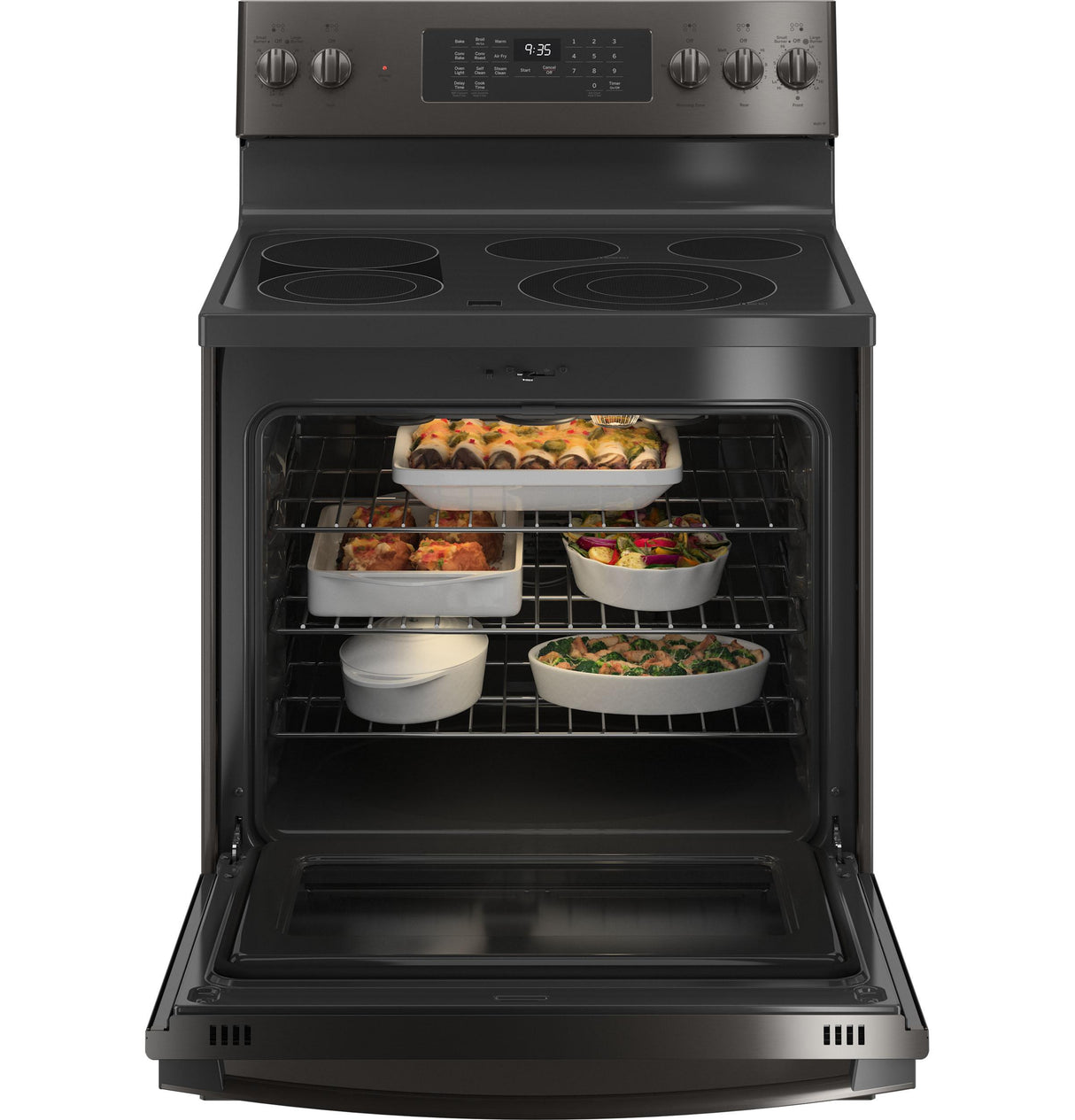 GE Profile™ 30" Smart Free-Standing Electric Convection Range with No Preheat Air Fry