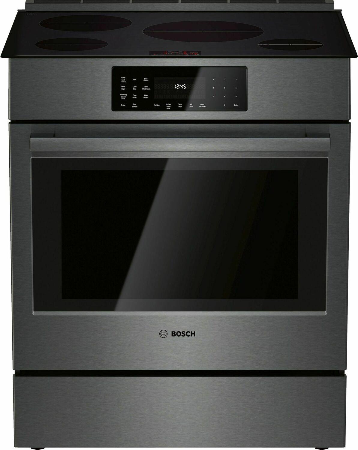 800 Series Induction Slide-in Range 30'' Black Stainless Steel HII8046U