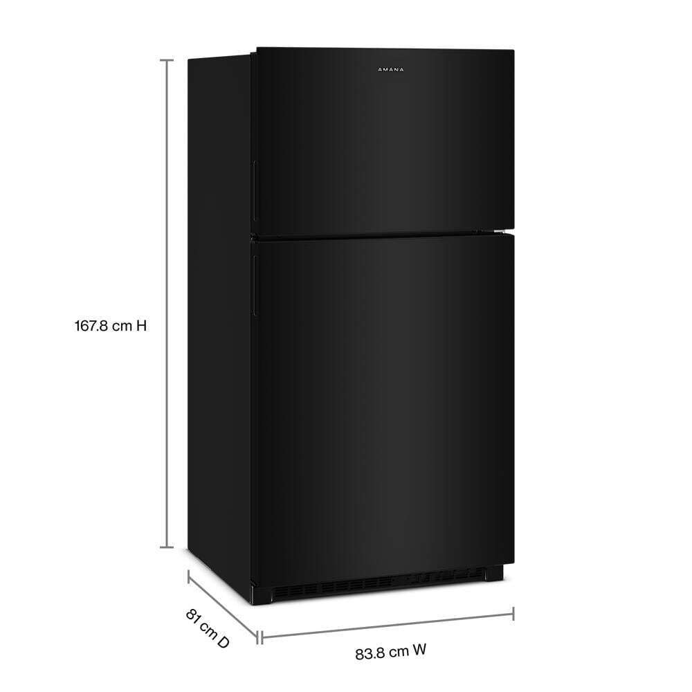 33-Inch Wide Top-Freezer Refrigerator With Dual Crisper Drawers-21 Cu. Ft.