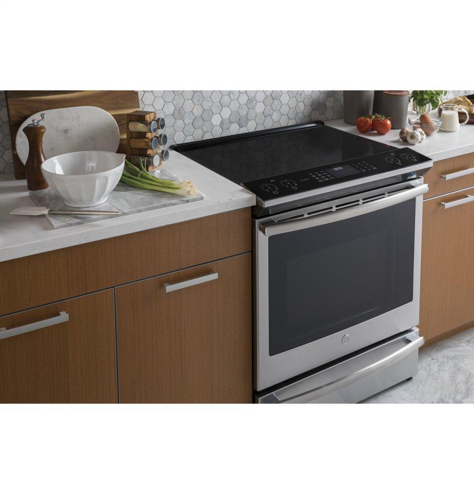 GE Profile™ 30" Smart Slide-In Front-Control Induction and Convection Range