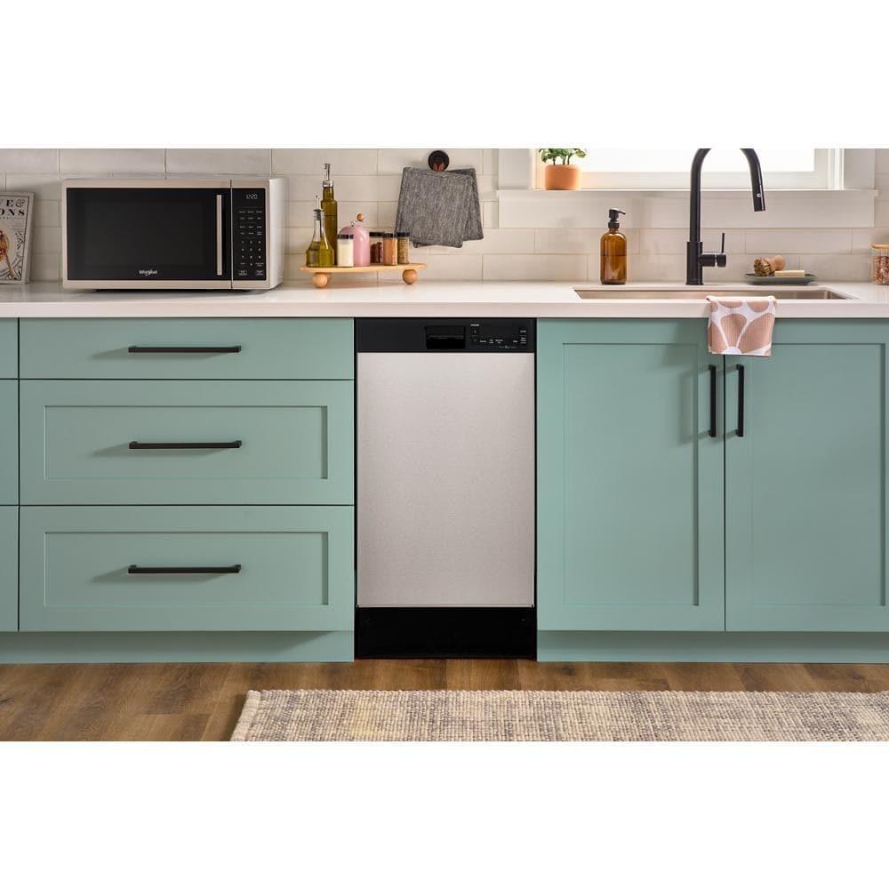 18" Stainless Steel Dishwasher with Half Load Cycle and Triple Spray Arms - 48 dBA
