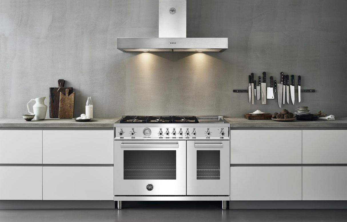 48" Professional Series range - Gas Oven - 6 brass burners + griddle - LP version