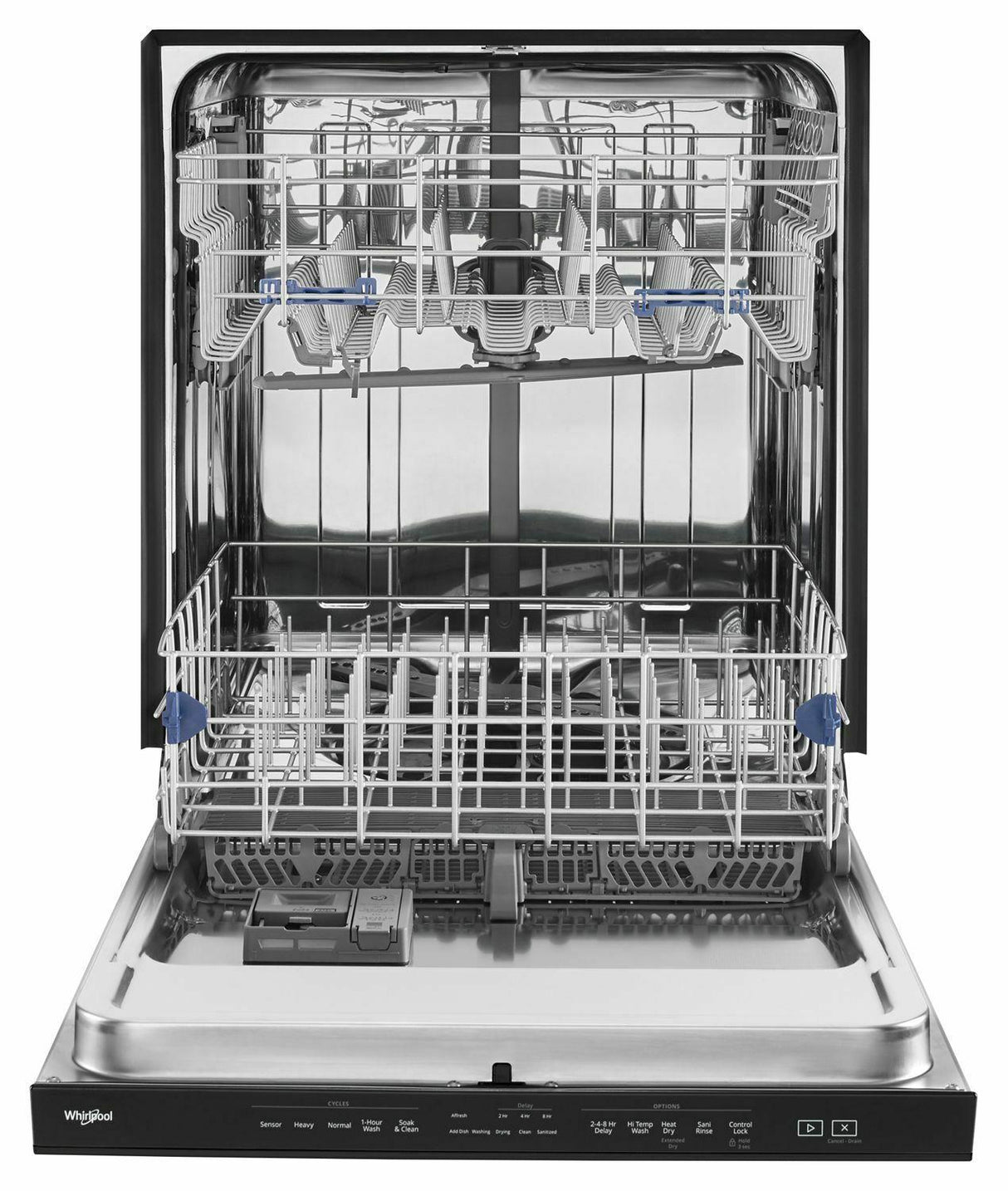 Stainless Steel Tub Pocket Handle Dishwasher with TotalCoverage Spray Arm - Black