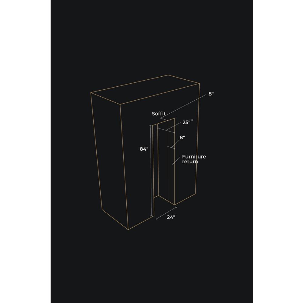 24" Panel-Ready Built-In Column Refrigerator, Left Swing
