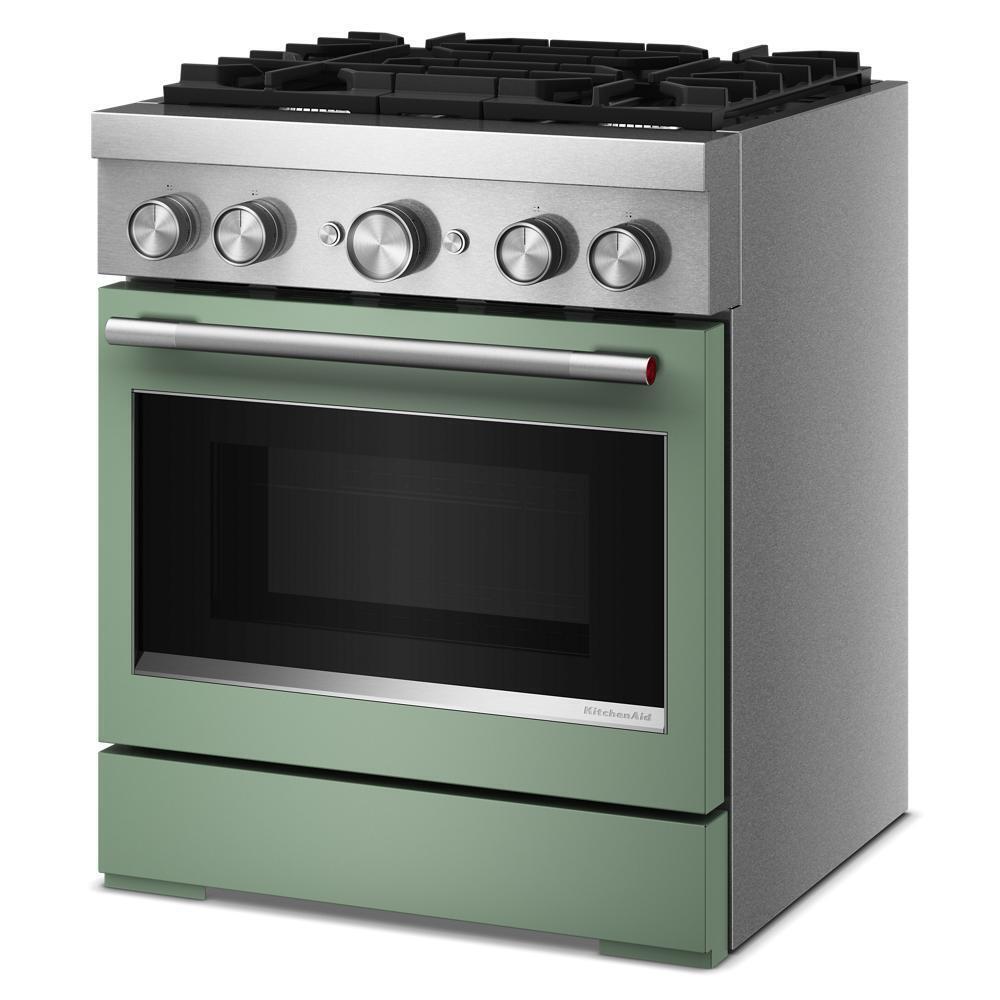 30-Inch 4 Burner Commercial-Style Dual Fuel Range with No Preheat Air Fry Mode