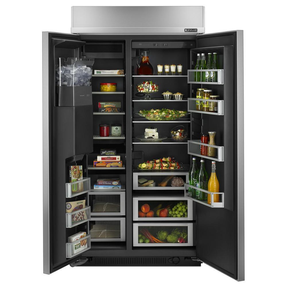 42" Built-In Side-by-Side Refrigerator with Water Dispenser
